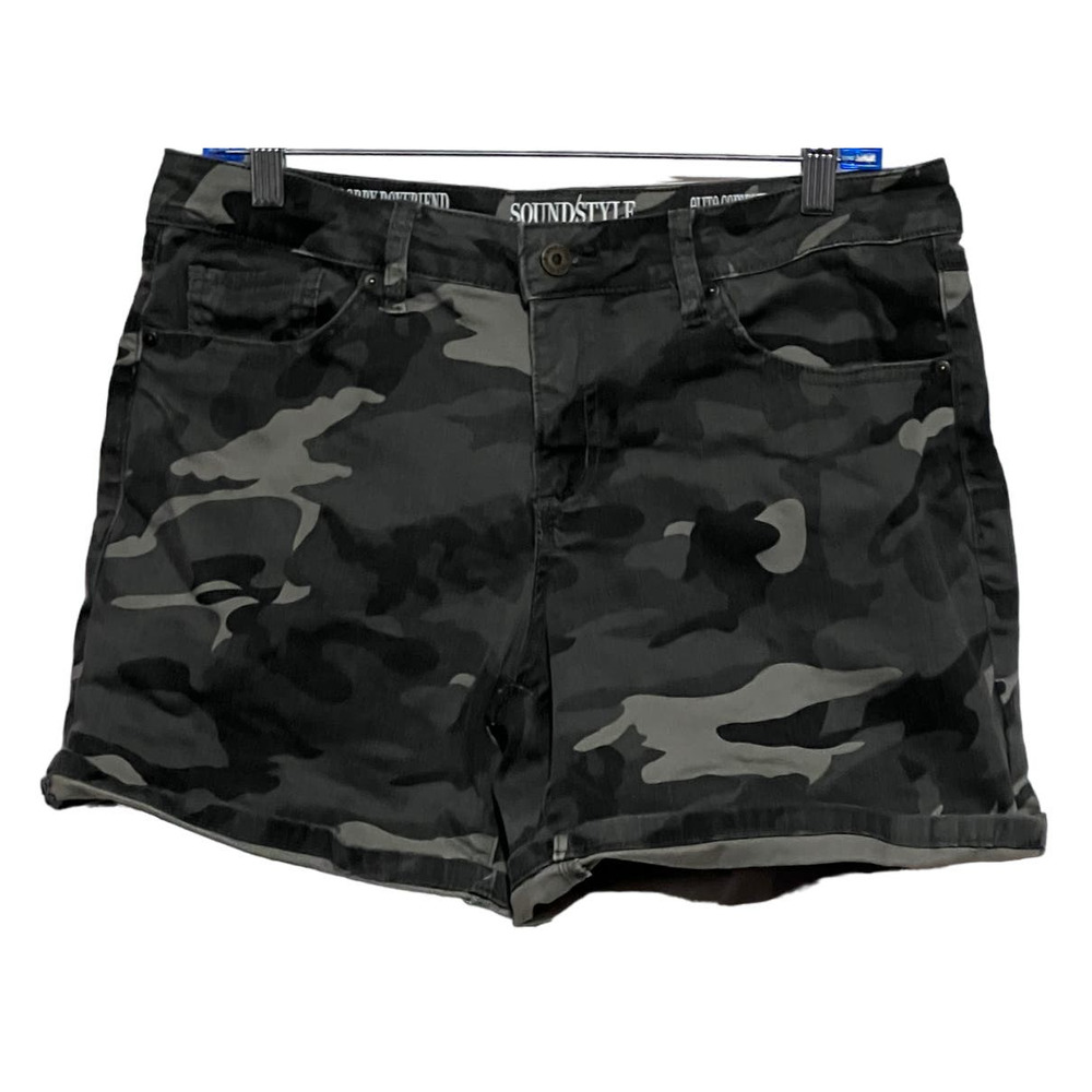 Sound/Style Women's Bobby Boyfriend Short‎ Elite Comfort Stretch Camo Size 10